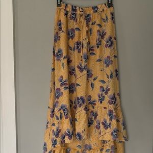Francesca’s Women’s High Low Floral Skirt